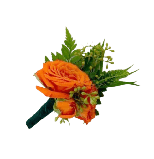 Orange Love Boutonniere