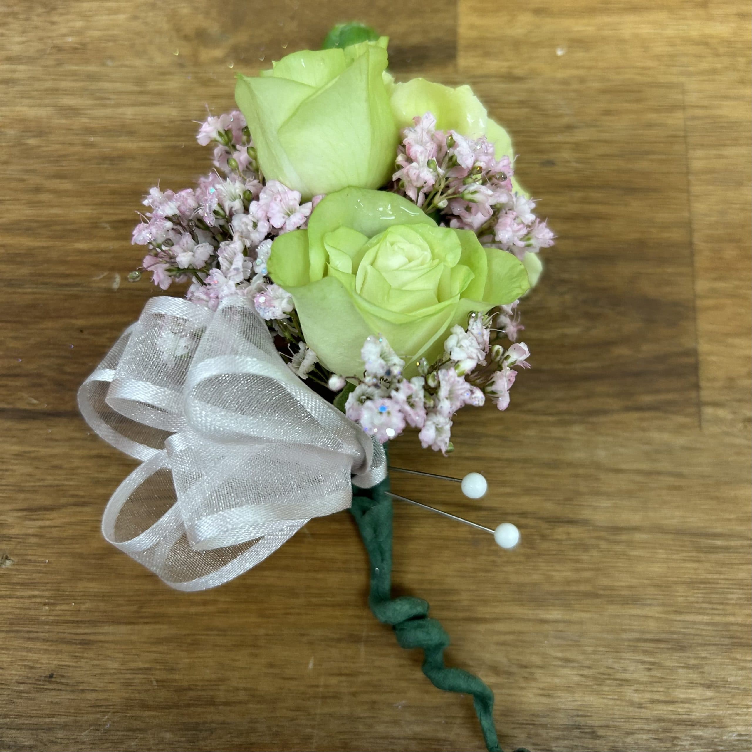 Minted Rose Whisper Chest Corsage
